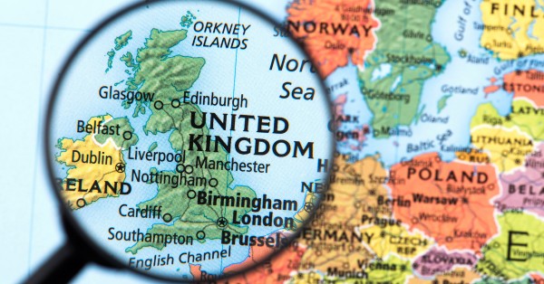 イギリスの地図